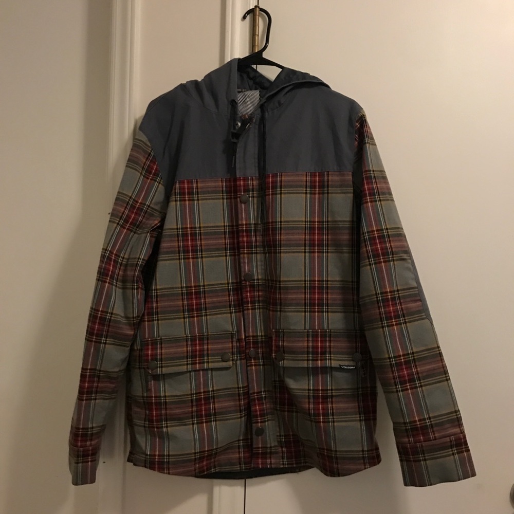 Volcom men’s flannel snowboarding jacket
